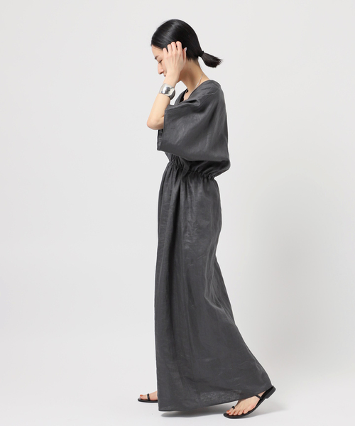 AP STUDIO（エーピーストゥディオ）の「リネンシャーリングワンピース