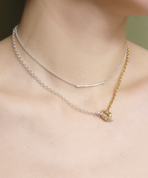 TEN.(テン)の「SILVER925 18KGP バブルラリエット(ネックレス・レディース・シルバー×ゴールド・FREE)」の7枚目の写真