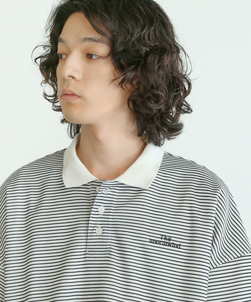 The unormwind（ザアンノームワインド）の「【3点セットアップ】刺繍オーバーサイズ鹿の子ポンチポロシャツ＆ナイロンショーツ＆ソックス（セットアップ・メンズ・ブラック/ホワイト/ネイビー/ホワイト系/ブラック系・S/M/L/XL）」の17枚目の写真
