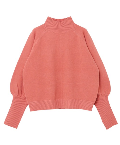 セール】ハイネックサムホールボリューム袖ニットトップス（ニット