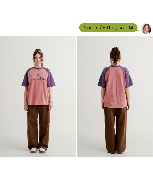 WV PROJECT(ダブリューブイプロジェクト)の「【WV PROJECT】Bright raglan 12sleeve t-shirts / MJST7726(Tシャツ/カットソー・メンズ・ライトグレー/ブラック/ブルー系/イエロー系/ピンク系・LL/M/L)」の21枚目の写真