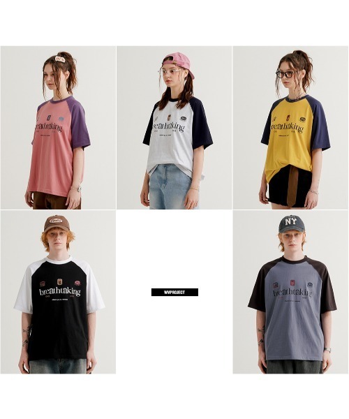 WV PROJECT(ダブリューブイプロジェクト)の「【WV PROJECT】Bright raglan 12sleeve t-shirts / MJST7726(Tシャツ/カットソー・メンズ・ライトグレー/ブラック/ブルー系/イエロー系/ピンク系・LL/M/L)」の22枚目の写真
