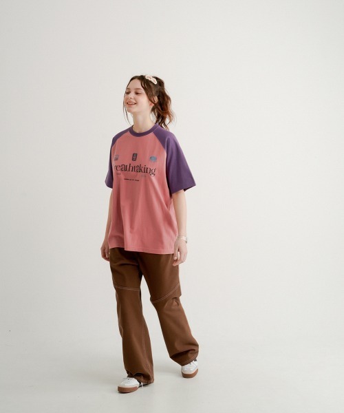 WV PROJECT(ダブリューブイプロジェクト)の「【WV PROJECT】Bright raglan 12sleeve t-shirts / MJST7726(Tシャツ/カットソー・メンズ・ライトグレー/ブラック/ブルー系/イエロー系/ピンク系・LL/M/L)」の17枚目の写真