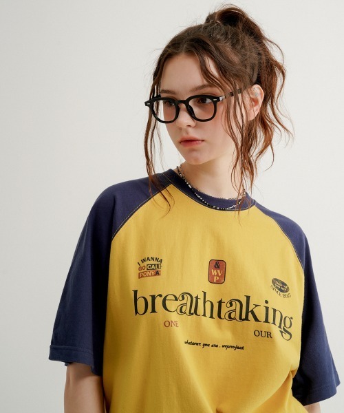 WV PROJECT(ダブリューブイプロジェクト)の「【WV PROJECT】Bright raglan 12sleeve t-shirts / MJST7726(Tシャツ/カットソー・メンズ・ライトグレー/ブラック/ブルー系/イエロー系/ピンク系・LL/M/L)」の14枚目の写真
