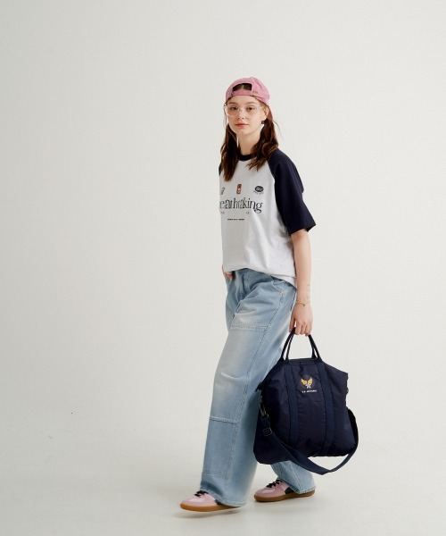 WV PROJECT(ダブリューブイプロジェクト)の「【WV PROJECT】Bright raglan 12sleeve t-shirts / MJST7726(Tシャツ/カットソー・メンズ・ライトグレー/ブラック/ブルー系/イエロー系/ピンク系・LL/M/L)」の10枚目の写真