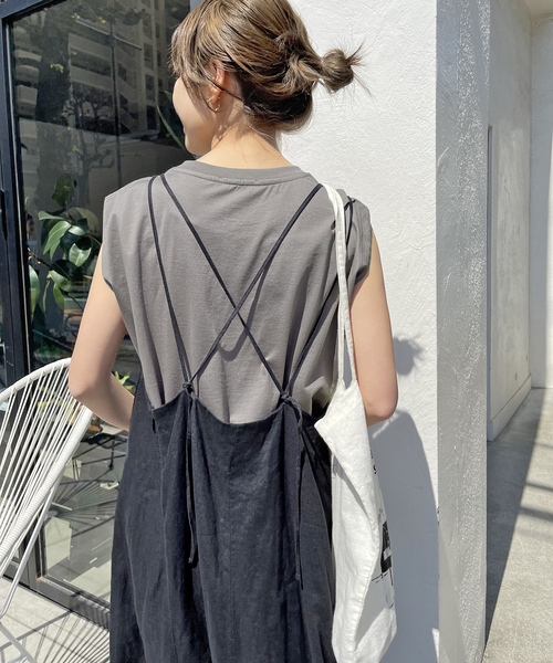 Spick & Span(スピックアンドスパン)の「≪追加2≫ファインコットンジャージーノースリーブプルオーバー(Tシャツ/カットソー・レディース・ライトグレー/グレー/ホワイト/ベージュ・FREE)」の9枚目の写真