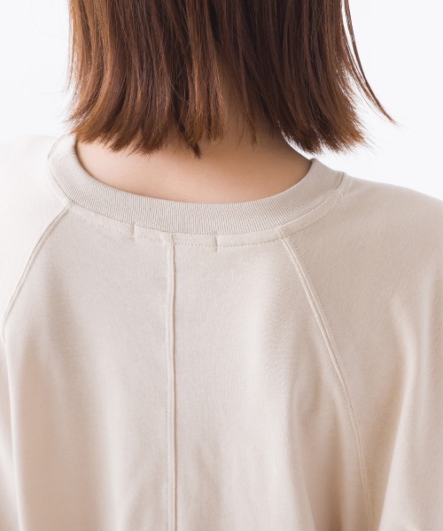 OMNES(オムネス)の「汗じみ防止UV 袖ボリューム半袖プルオーバーTシャツ(Tシャツ/カットソー・レディース・ホワイト/ベージュ/ブラック/サックスブルー・FREE)」の11枚目の写真