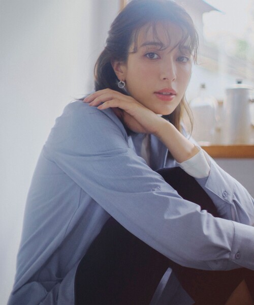 バンドカラーシャツチュニックブラウス（シャツ/ブラウス）｜Tiaclasse（ティアクラッセ）