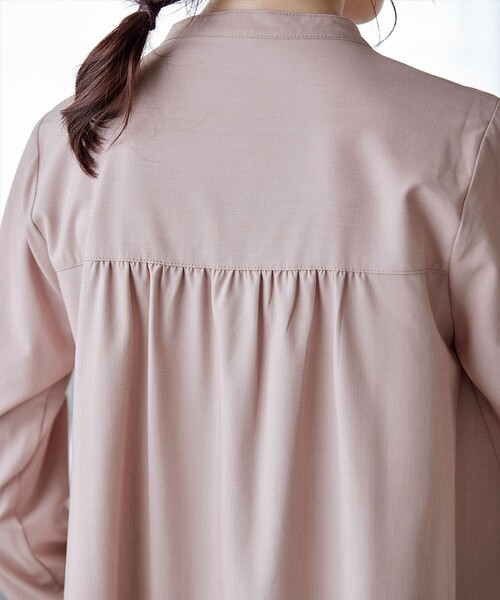 バンドカラーシャツチュニックブラウス（シャツ/ブラウス）｜Tiaclasse（ティアクラッセ）