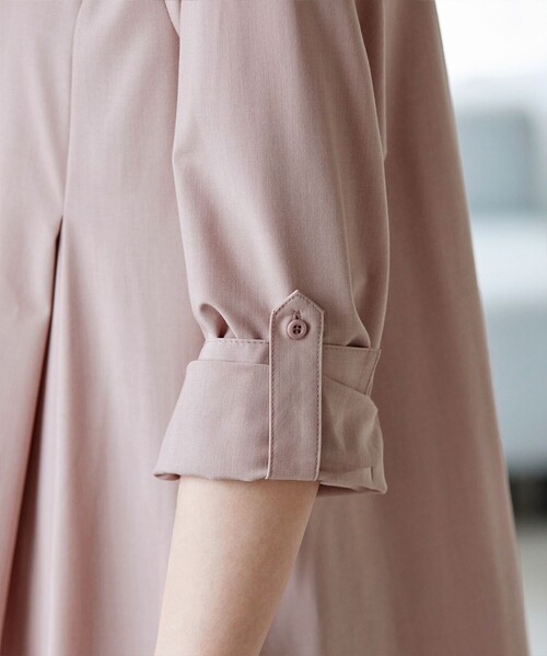 バンドカラーシャツチュニックブラウス（シャツ/ブラウス）｜Tiaclasse（ティアクラッセ）