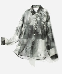 HARE | アソートアートプリントシアーシャツ(HARE)(シャツ/ブラウス)