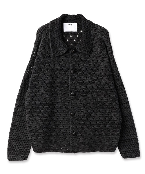 amok（アモク）の「PIGMENT HAND-KNITING CARDIGAN（カーディガン/ボレロ・メンズ・ブラック/ブルー・S/M）」の11枚目の写真