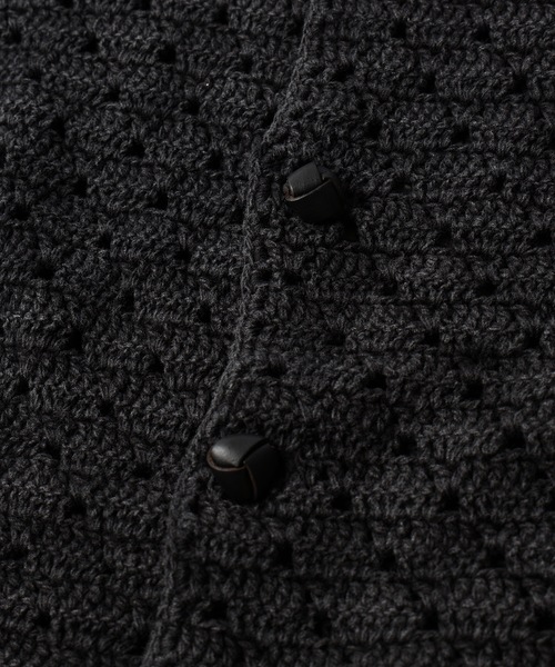 amok（アモク）の「PIGMENT HAND-KNITING CARDIGAN（カーディガン/ボレロ・メンズ・ブラック/ブルー・S/M）」の9枚目の写真