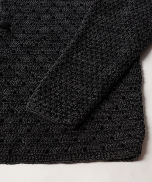 amok（アモク）の「PIGMENT HAND-KNITING CARDIGAN（カーディガン/ボレロ・メンズ・ブラック/ブルー・S/M）」の8枚目の写真