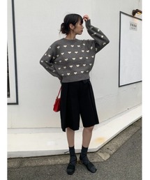 titivate | ハート柄ニットプルオーバー(ニット/セーター)