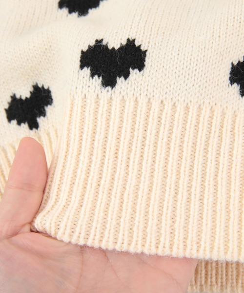 セール】ハート柄ニットプルオーバー（ニット/セーター）｜titivate