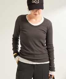 plage | 《追加》whisper rib long Tシャツ(Tシャツ/カットソー)