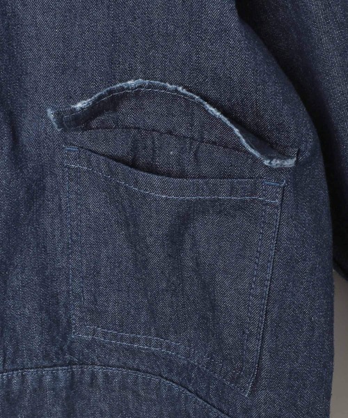 BAYFLOW（ベイフロー）の「[トレンドのゆったりシルエット♪] ビッグＧジャン(KIDS)（デニムジャケット・キッズ・ブラック/ブルー・140cm/150cm/110cm/120cm/130cm）」の7枚目の写真