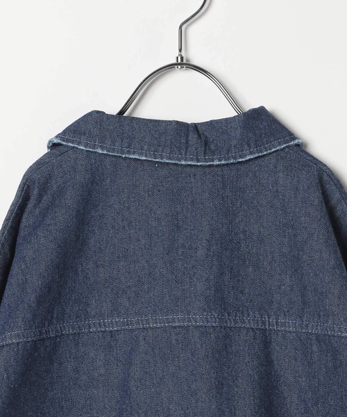 BAYFLOW（ベイフロー）の「[トレンドのゆったりシルエット♪] ビッグＧジャン(KIDS)（デニムジャケット・キッズ・ブラック/ブルー・140cm/150cm/110cm/120cm/130cm）」の8枚目の写真