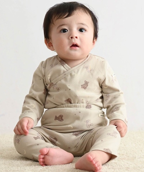ゆ*う様 新品未使用 popelin 18-24m ロンパース Popelin】Floral print romper suit with bow ロンパース 12/18m