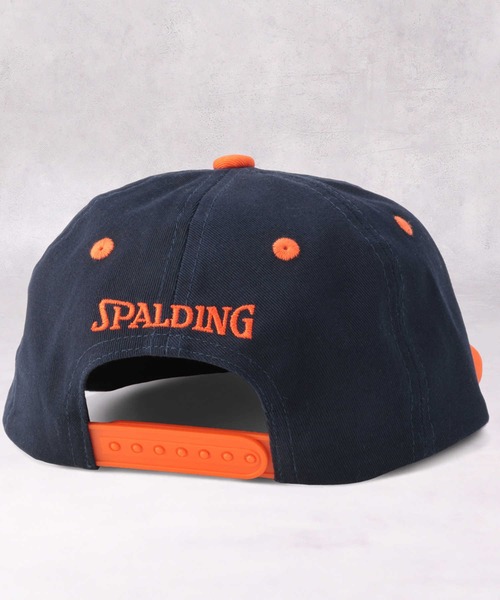 SPALDING(スポルディング)の「SPALDING(スポルディング)配色ストレートキャップ(キャップ・キッズ・オレンジ/ネイビー・フリー)」の11枚目の写真