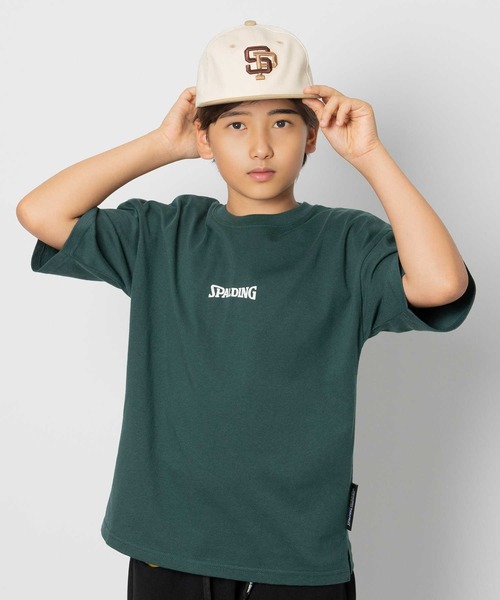 SPALDING(スポルディング)の「SPALDING(スポルディング)配色ストレートキャップ(キャップ・キッズ・オレンジ/ネイビー・フリー)」の8枚目の写真