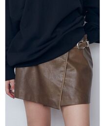 EMODA | フェイクレザーラップショートパンツ(その他パンツ)
