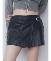 EMODA | フェイクレザーラップショートパンツ(その他パンツ)