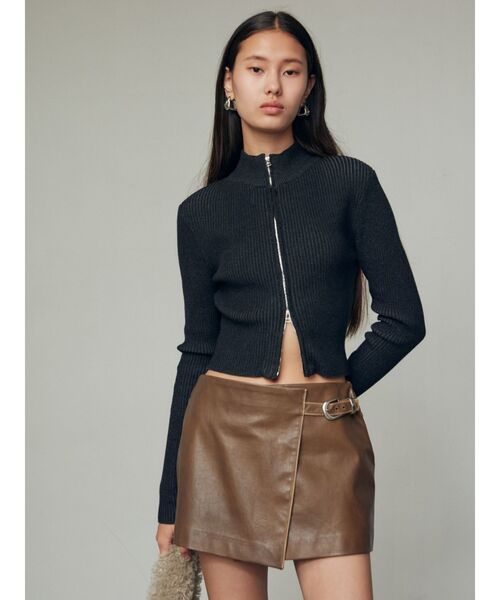 フェイクレザーラップショートパンツ（その他パンツ）｜EMODA（エモダ）