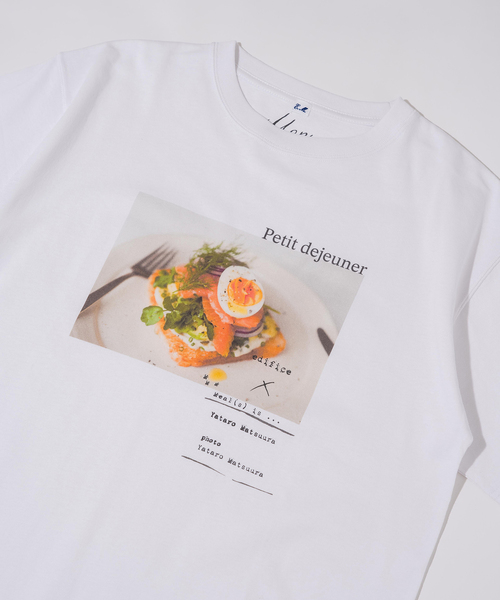 EDIFICE（エディフィス）の「YATARO MATSUURA / 松浦弥太郎 別注 FOOD Tシャツ（Tシャツ/カットソー・メンズ・ホワイト×ホワイト/ホワイト/ホワイト系その他・LARGE/MEDIUM）」の7枚目の写真