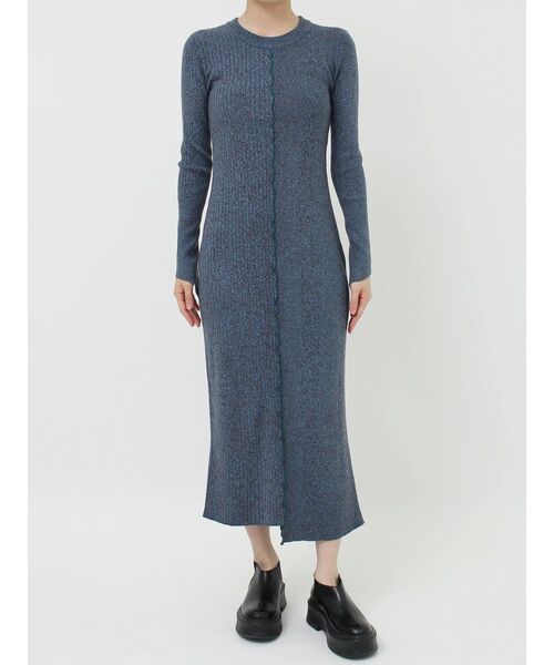 【セール】【WEB限定】カラーメランジロングニットワンピース（ワンピース）｜LAGUNAMOON（ラグナムーン）