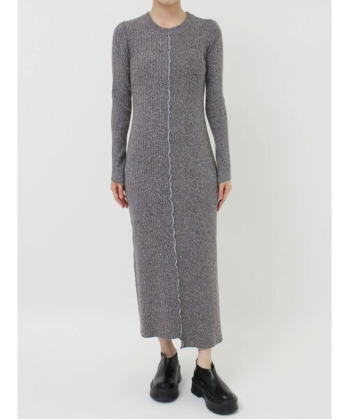 【セール】【WEB限定】カラーメランジロングニットワンピース（ワンピース）｜LAGUNAMOON（ラグナムーン）