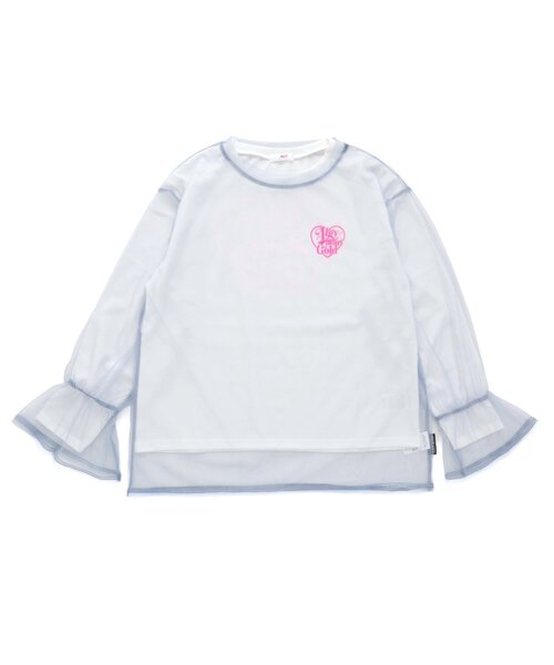 algy(アルジー)の「チュールロンT&ロンTセット(その他トップス・キッズ・サックスブルー/ブラック/アイボリー・SMALL/XX-SMALL/X-SMALL/MEDIUM)」の3枚目の写真