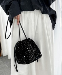 florist | シャイニースパンコール巾着バッグ/ショルダーバッグ(ショルダーバッグ)