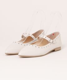 JOLI ENCORE ジョリーアンコール STUDDED PUMPS スタッズパンプス JE-1018A IVORY