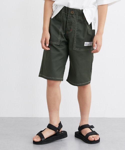 QUNTSTYLE（キュントスタイル）の「６分丈ツイルパンツ（その他パンツ・キッズ・ブルー/ネイビー系/ブラック/カーキ/グリーン/ベージュ/チャコール/ロイヤルブルー・100/120/130/140/170/110/150/160）」の5枚目の写真