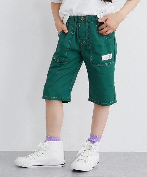 QUNTSTYLE（キュントスタイル）の「６分丈ツイルパンツ（その他パンツ・キッズ・ブルー/ネイビー系/ブラック/カーキ/グリーン/ベージュ/チャコール/ロイヤルブルー・100/120/130/140/170/110/150/160）」の6枚目の写真