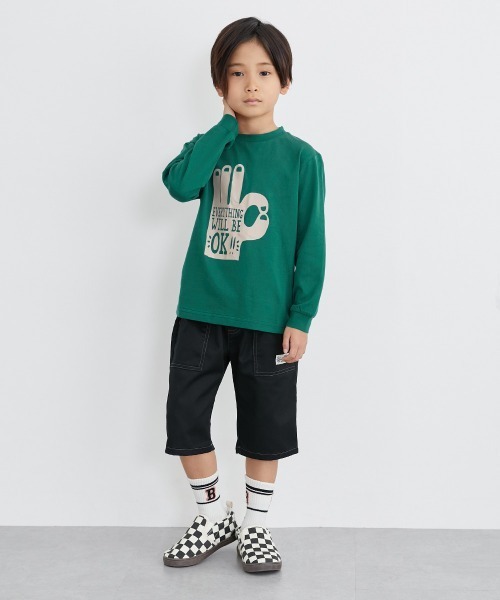 QUNTSTYLE（キュントスタイル）の「６分丈ツイルパンツ（その他パンツ・キッズ・ブルー/ネイビー系/ブラック/カーキ/グリーン/ベージュ/チャコール/ロイヤルブルー・100/120/130/140/170/110/150/160）」の17枚目の写真