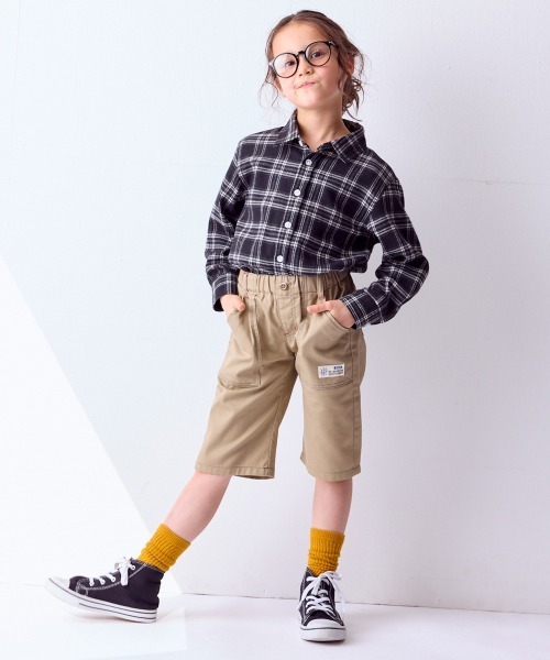 綿100％ ハーフパンツ レディース パンツ 無地 コットン 5分丈