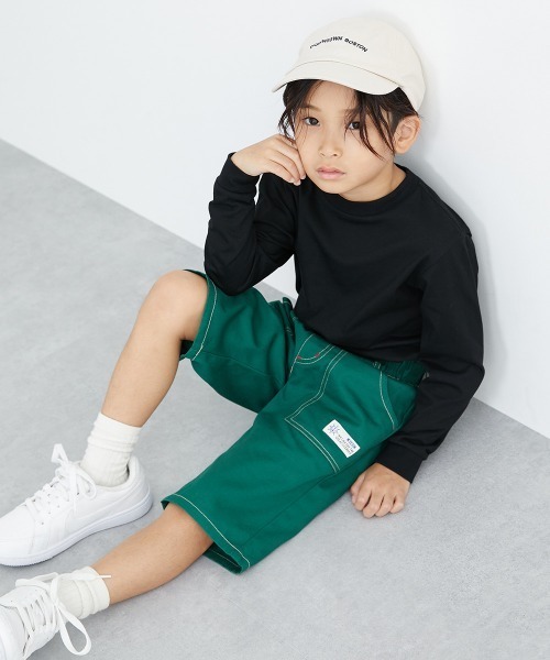 QUNTSTYLE（キュントスタイル）の「６分丈ツイルパンツ（その他パンツ・キッズ・ブルー/ネイビー系/ブラック/カーキ/グリーン/ベージュ/チャコール/ロイヤルブルー・100/120/130/140/170/110/150/160）」の9枚目の写真