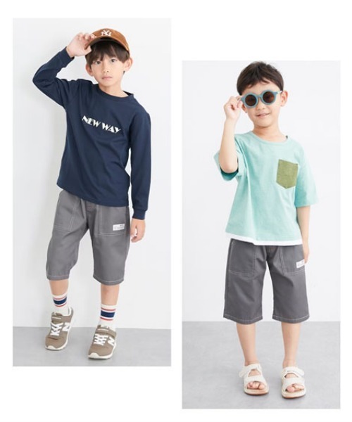 QUNTSTYLE(キュントスタイル)の「6分丈ツイルパンツ(その他パンツ・キッズ・ブルー/ネイビー系/ブラック/カーキ/グリーン/ベージュ/チャコール/ロイヤルブルー・100/120/130/140/170/110/150/160)」の15枚目の写真