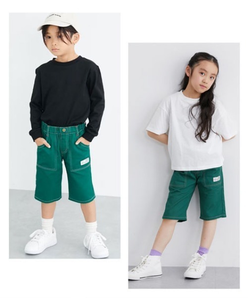 QUNTSTYLE(キュントスタイル)の「6分丈ツイルパンツ(その他パンツ・キッズ・ブルー/ネイビー系/ブラック/カーキ/グリーン/ベージュ/チャコール/ロイヤルブルー・100/120/130/140/170/110/150/160)」の19枚目の写真