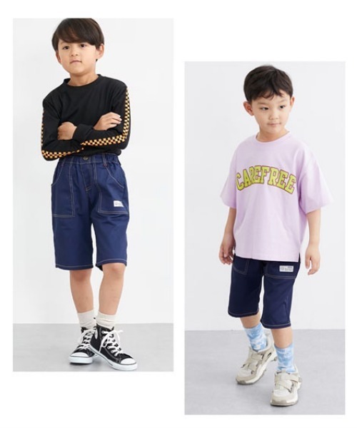 QUNTSTYLE(キュントスタイル)の「6分丈ツイルパンツ(その他パンツ・キッズ・ブルー/ネイビー系/ブラック/カーキ/グリーン/ベージュ/チャコール/ロイヤルブルー・100/120/130/140/170/110/150/160)」の21枚目の写真