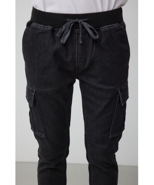 AZUL by moussy(アズールバイマウジー)の「AZUL DENIM カーゴジョガー(デニムパンツ・メンズ・ライトブルー/ブラック/ブルー・SMALL/MEDIUM/LARGE)」の10枚目の写真