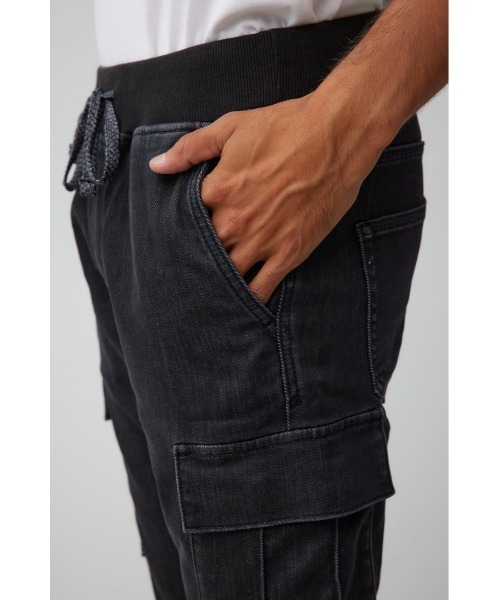 AZUL by moussy(アズールバイマウジー)の「AZUL DENIM カーゴジョガー(デニムパンツ・メンズ・ライトブルー/ブラック/ブルー・SMALL/MEDIUM/LARGE)」の13枚目の写真