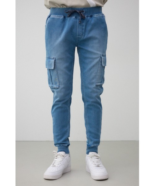 AZUL by moussy(アズールバイマウジー)の「AZUL DENIM カーゴジョガー(デニムパンツ・メンズ・ライトブルー/ブラック/ブルー・SMALL/MEDIUM/LARGE)」の19枚目の写真