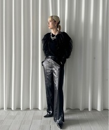 Ameri（アメリ）の「LUSTER STRAIGHT SLIT PANTS（その他パンツ