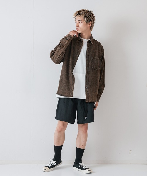 OUTDOOR EXCHANGE（アウトドアエクスチェンジ）の「【OUTDOOR EXCHANGE/アウトドアエクスチェンジ】デニムオーバーシャツ（シャツ/ブラウス・メンズ・ブルー/ネイビー/ブラウン・LARGE/MEDIUM）」の6枚目の写真