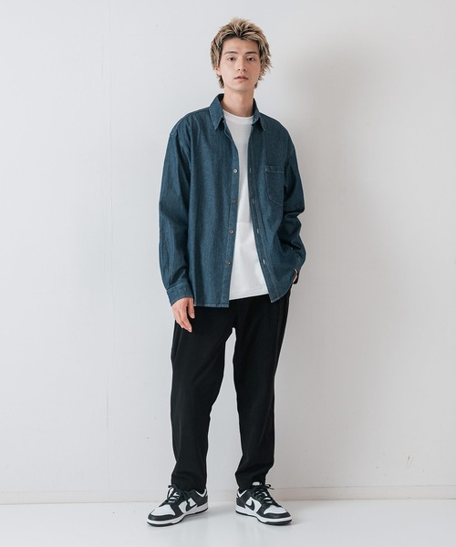 OUTDOOR EXCHANGE（アウトドアエクスチェンジ）の「【OUTDOOR EXCHANGE/アウトドアエクスチェンジ】デニムオーバーシャツ（シャツ/ブラウス・メンズ・ブルー/ネイビー/ブラウン・LARGE/MEDIUM）」の12枚目の写真