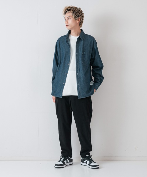 OUTDOOR EXCHANGE（アウトドアエクスチェンジ）の「【OUTDOOR EXCHANGE/アウトドアエクスチェンジ】デニムオーバーシャツ（シャツ/ブラウス・メンズ・ブルー/ネイビー/ブラウン・LARGE/MEDIUM）」の13枚目の写真